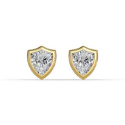 AGGIE SHIELD™ DIAMOND 14K GOLD SOLITAIRE STUDS